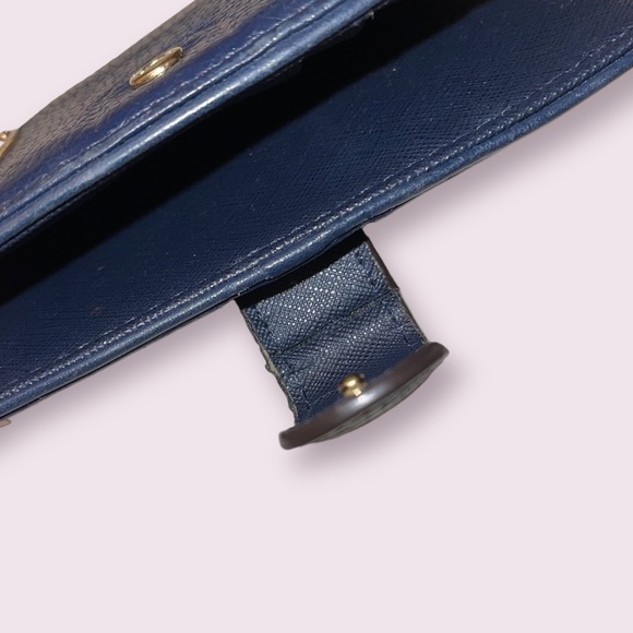 Michael Kors Midnight Blue Fold Button Wallet - Picture 7 of 11